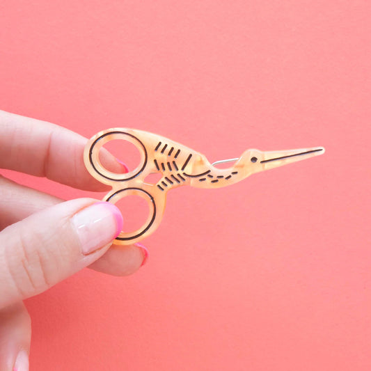 Sarah Hearts: Stork Scissors Hair Clip