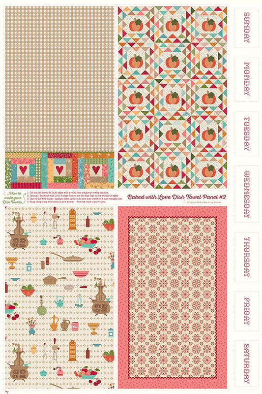Baked With Love Home Decor Towel Panel