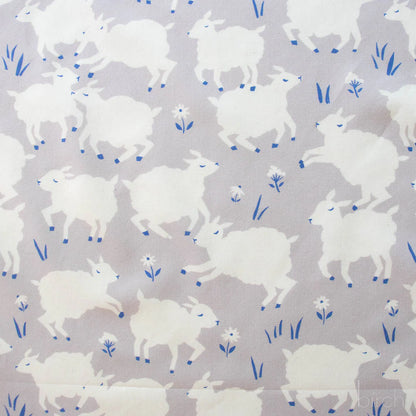 Homestead: Little Lamb Fog Poplin