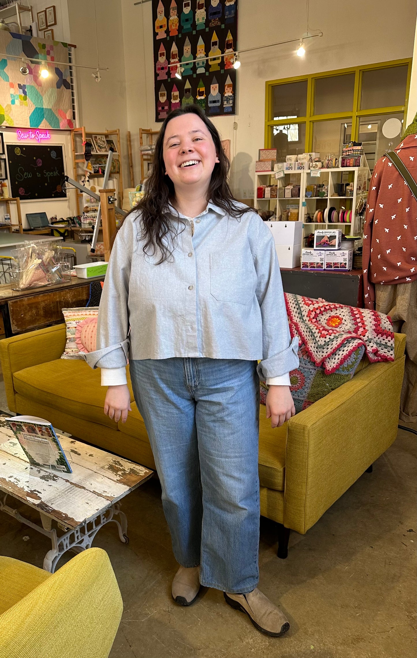 Button up Shirt or Shirtdress- All Genders w/ Anita