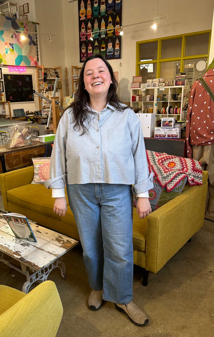 Button up Shirt or Shirtdress- All Genders w/ Anita