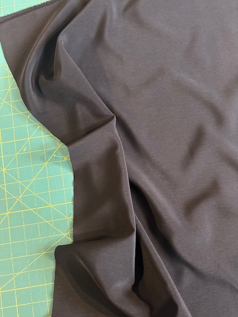 Polyester Pongee in Black