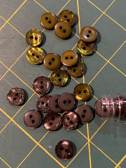Two Hole Buttons with Sparkle