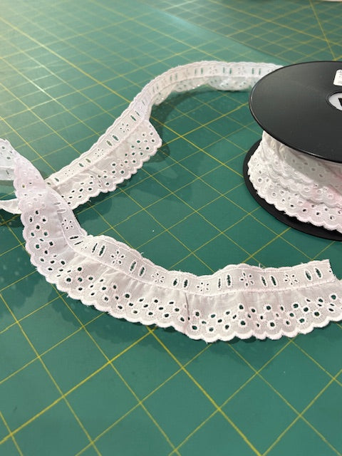 Edge Trim - Ruffle Cotton Eyelet