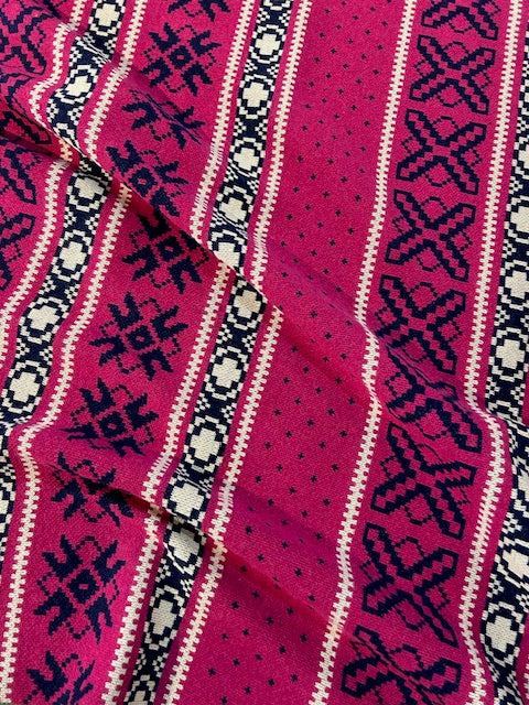 Italian Wool Blend: Sweater Colorwork in Pink