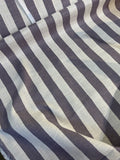 Sevenberry: Linen Look Cotton - Purple Stripe