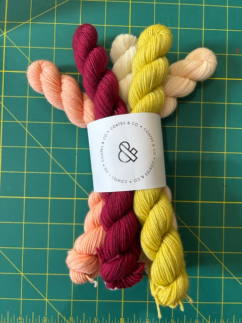 Coates & Co.: Cottage Sock 5 Mini Skein Sets