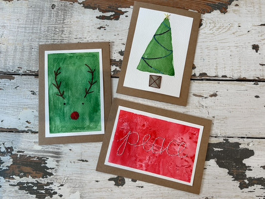 Holiday Embroidery Cards w/ Erin