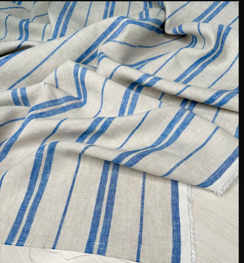 Florence: Natural and Azure Stripe