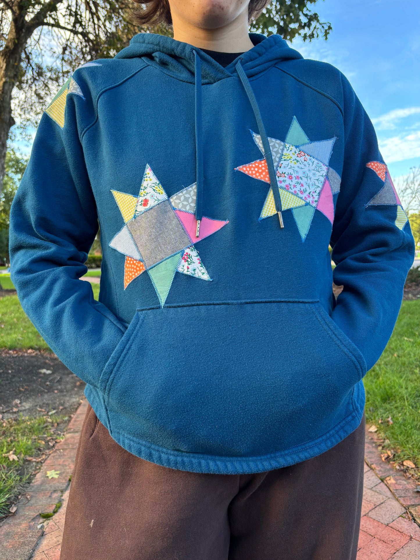 Easy Patchwork Sweatshirt with Mallory