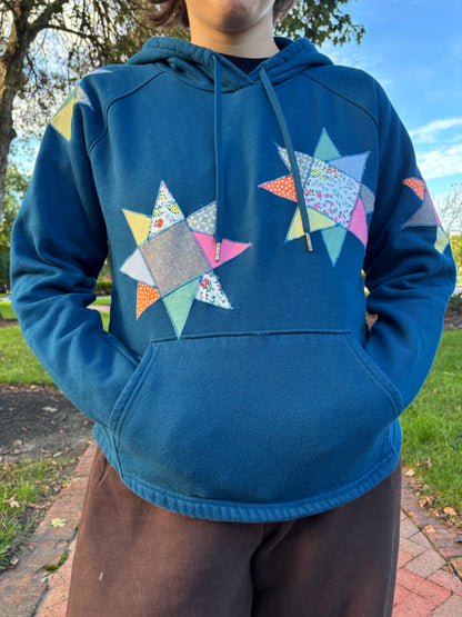 Easy Patchwork Sweatshirt with Mallory