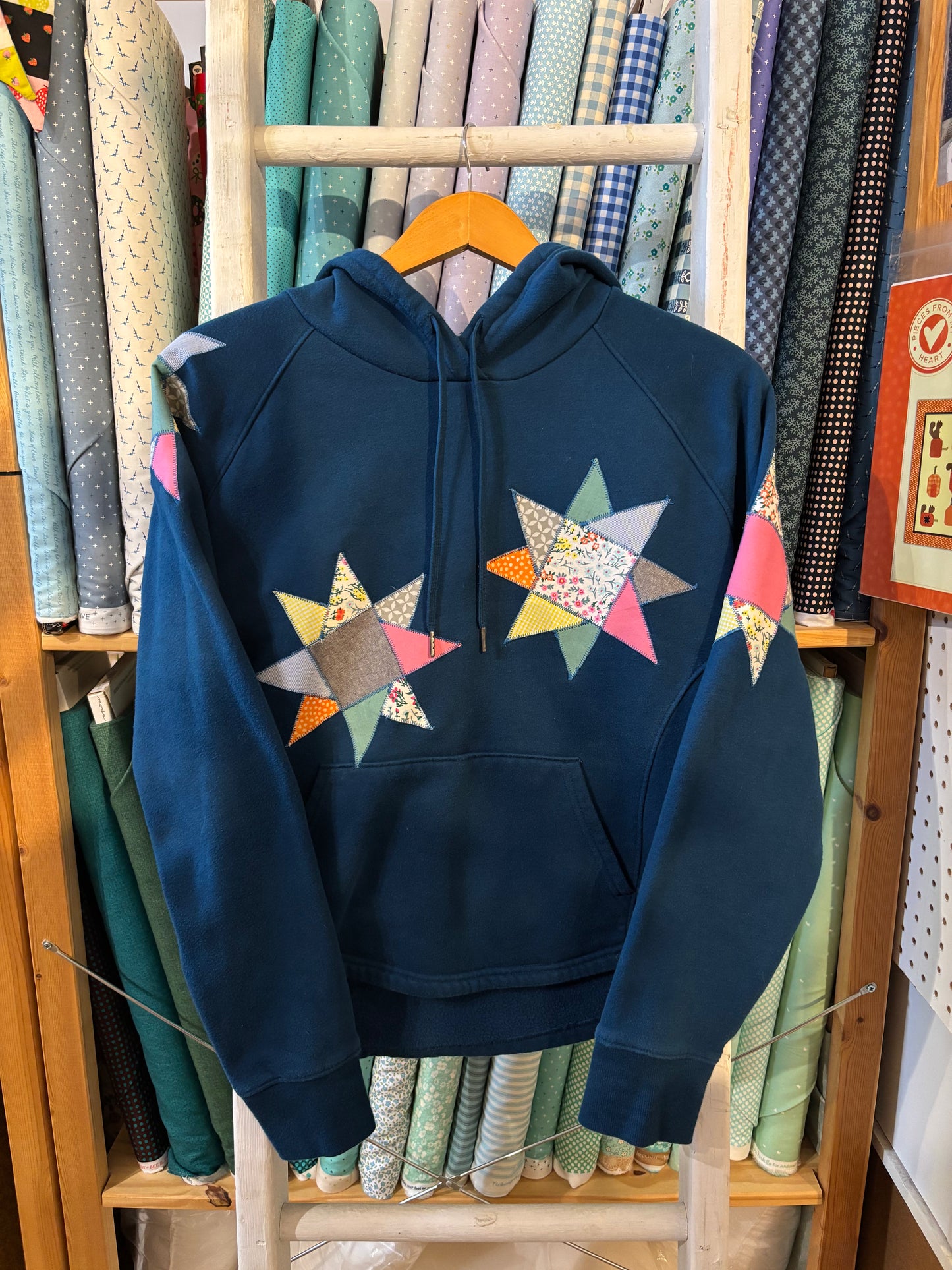 Easy Patchwork Sweatshirt with Mallory