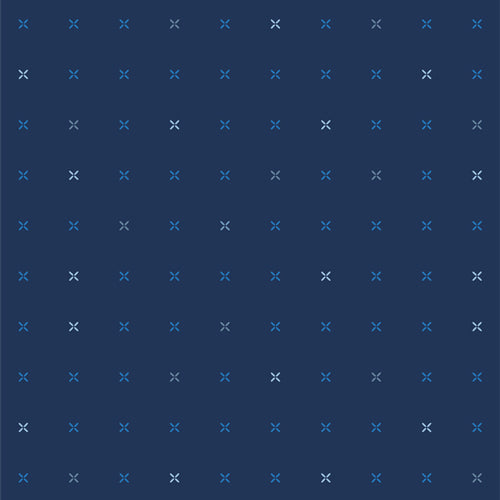 Linen Blend: Crossed Grid Kurai