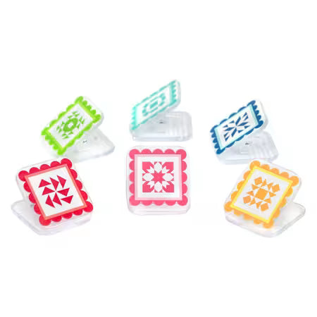QuiltyClippies Fabric Clips 36ct