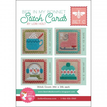 Bee in My Bonnet Stitch Cards: Winter Favorites by Lori Holt