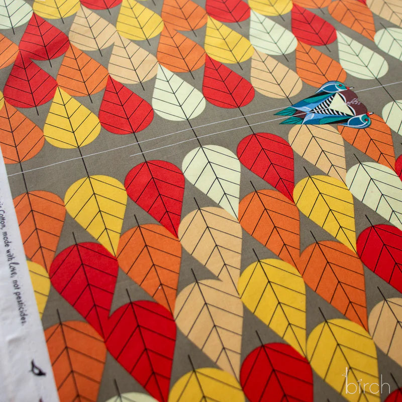 Charley Harper Poplin: Octoberama Lake