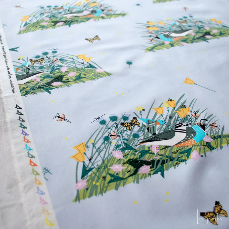 Charley Harper Poplin: Small Once There Was A Field