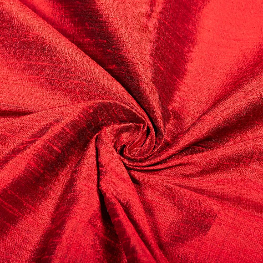 Silky Dupioni in Red