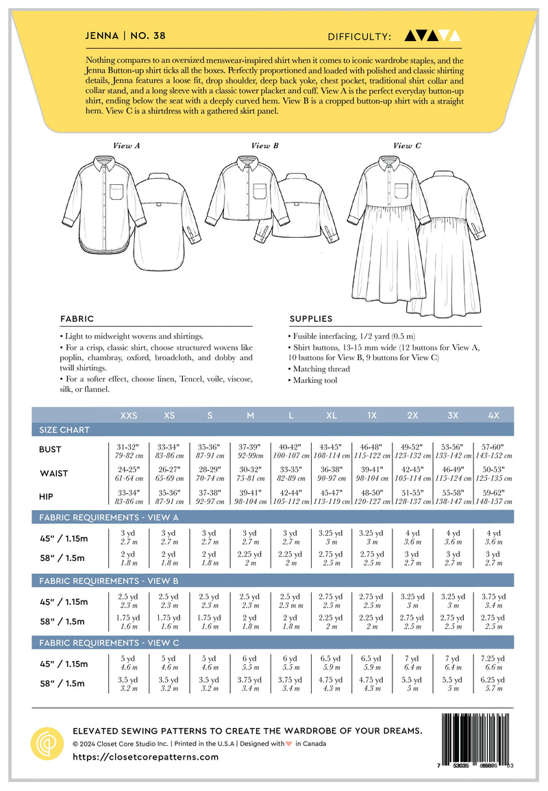 Closet Core - Jenna Button-Up Shirt and Dress