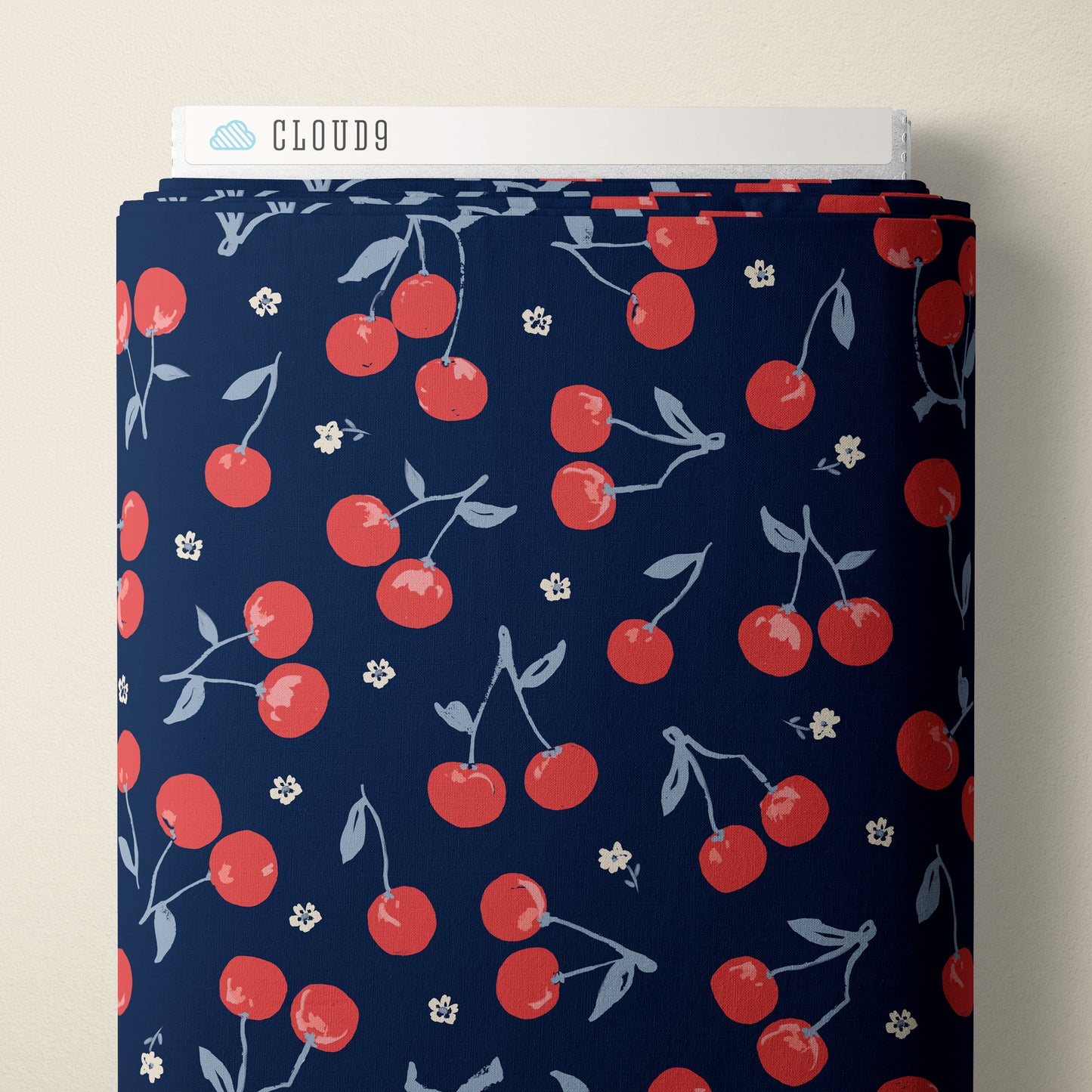 Jubilant: Cherries in Navy