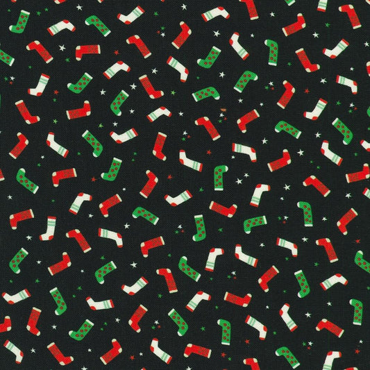 Tiny Tidings - Christmas Stockings in Black