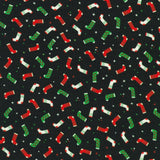 Tiny Tidings - Christmas Stockings in Black