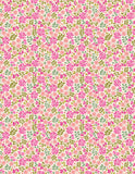 Boho Blooms: Floral Burst in Pinks and Green