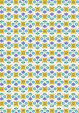 Boho Blooms: Flower Circles in Yellow and Blue