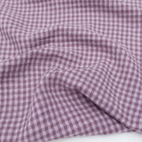 Lennon Double Gauze: Pale Plum Gingham