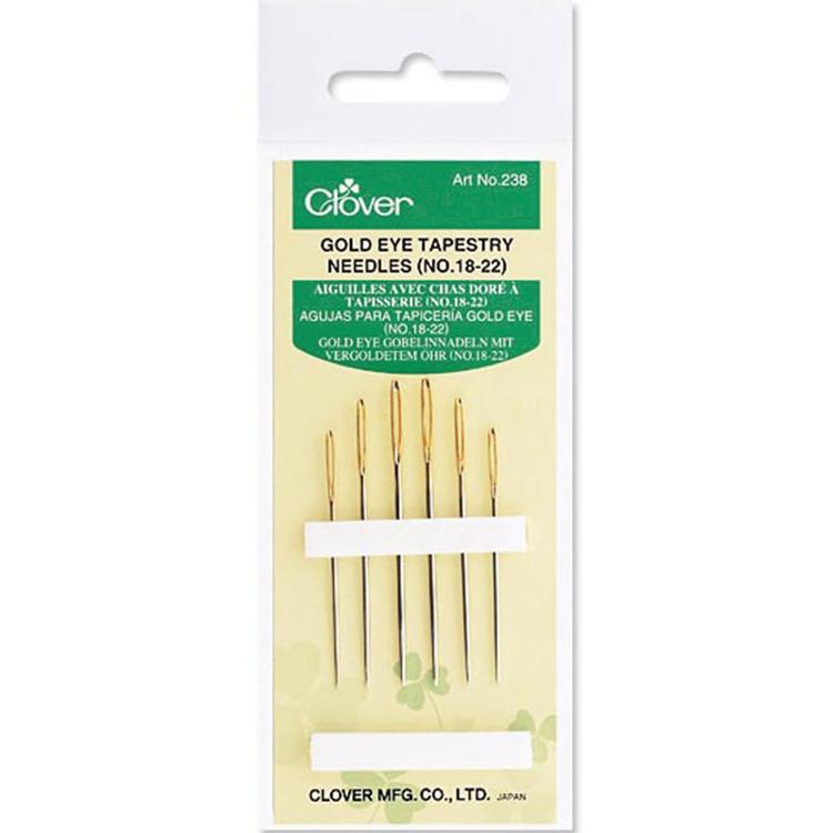 Gold-Eye Tapestry Needles (No. 18, 20, 22)