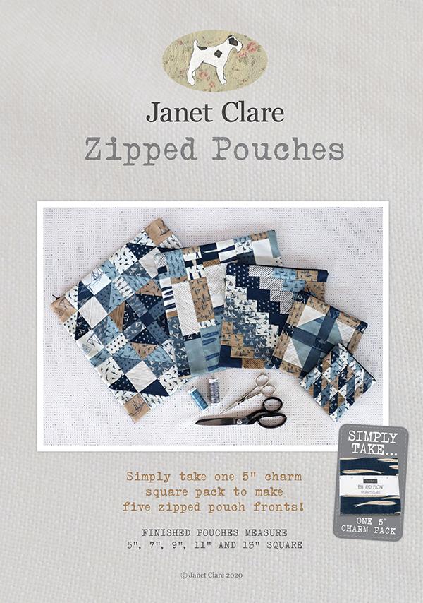 Zipped Pouches by Janet Clare