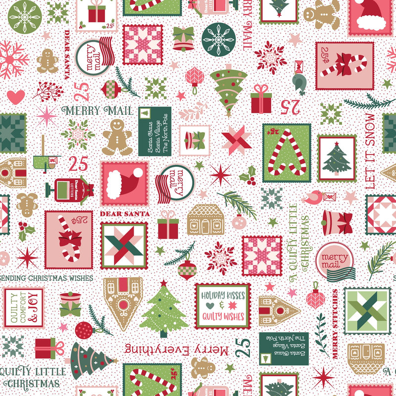 Quilty Little Christmas: Merry Mail in White