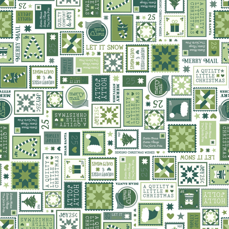 Quilty Little Christmas: Letters in Green