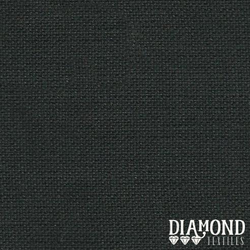 Diamond Textiles: Medium Weight Monk's Cloth in Black