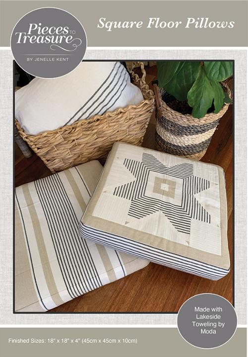 Square Floor Pillows pattern by Jenelle Kent