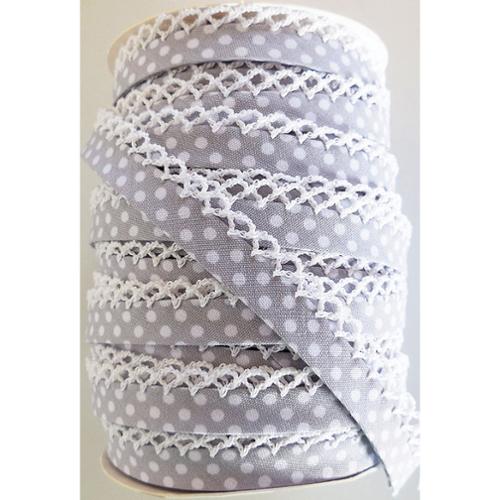 Crochet Edge Double Fold Bias Tape - Multiple Varieties