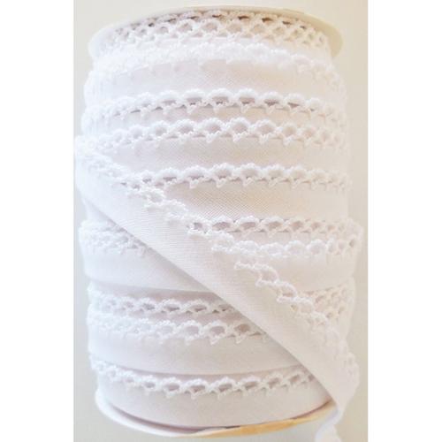 Crochet Edge Double Fold Bias Tape - Multiple Varieties