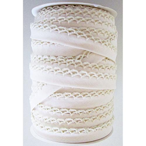 Crochet Edge Double Fold Bias Tape - Multiple Varieties