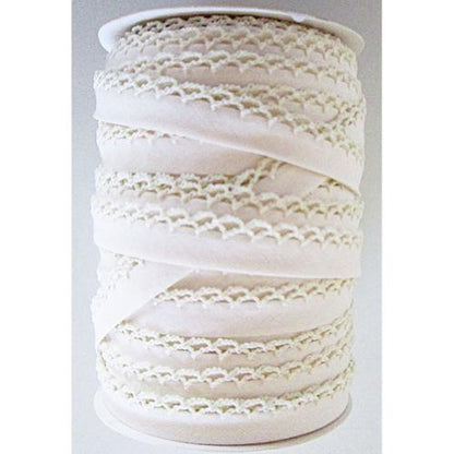Crochet Edge Double Fold Bias Tape - Multiple Varieties