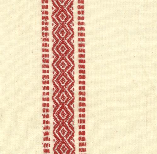 Scandinavian Toweling in Cream & Red