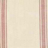 Rural Jardin Toweling in Natural with Red Stripe