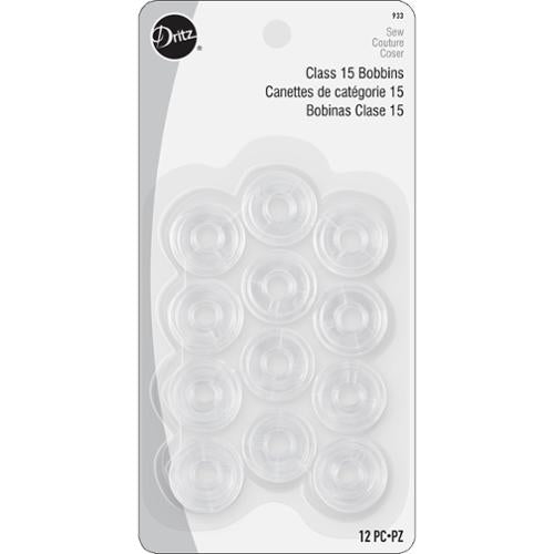 Class 15 Plastic Bobbins - 12 Count