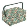 Green Morris Floral Sewing Box