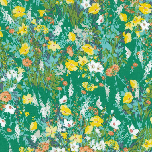 Flownny Cotton Lawn: Green