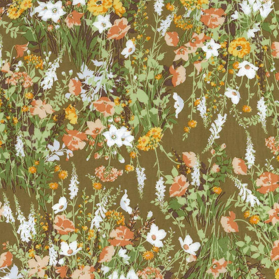 Flownny Cotton Lawn: Brown