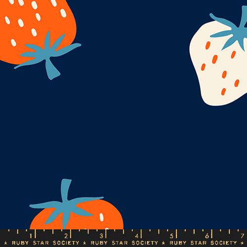 Strawberry: Wideback in Navy