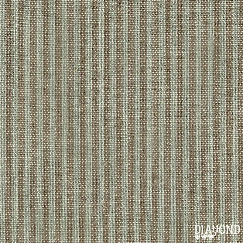 Diamond Textiles: Nikko Stripe in Mint/Brown (3805)