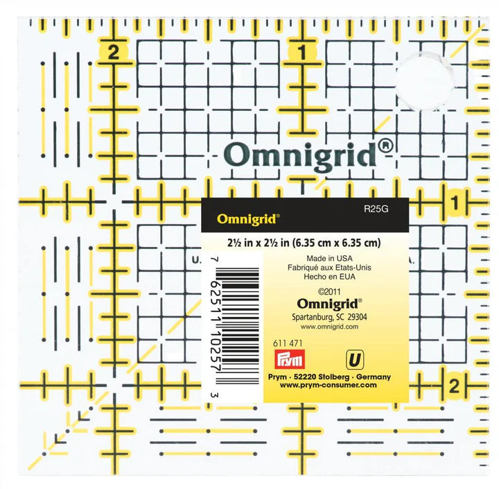Omnigrid 2.5"x2.5" Ruler
