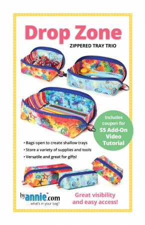 Drop Zone Zippered Tray Trio