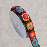 Crochet Trim with Roses 1 3/4"